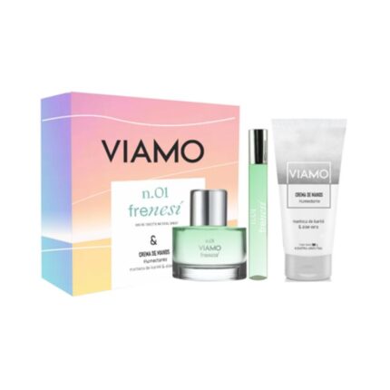 COFRE VIAMO 01 FRENESI – EDT x50ML + EDT x10ML + CREMA DE MANOS