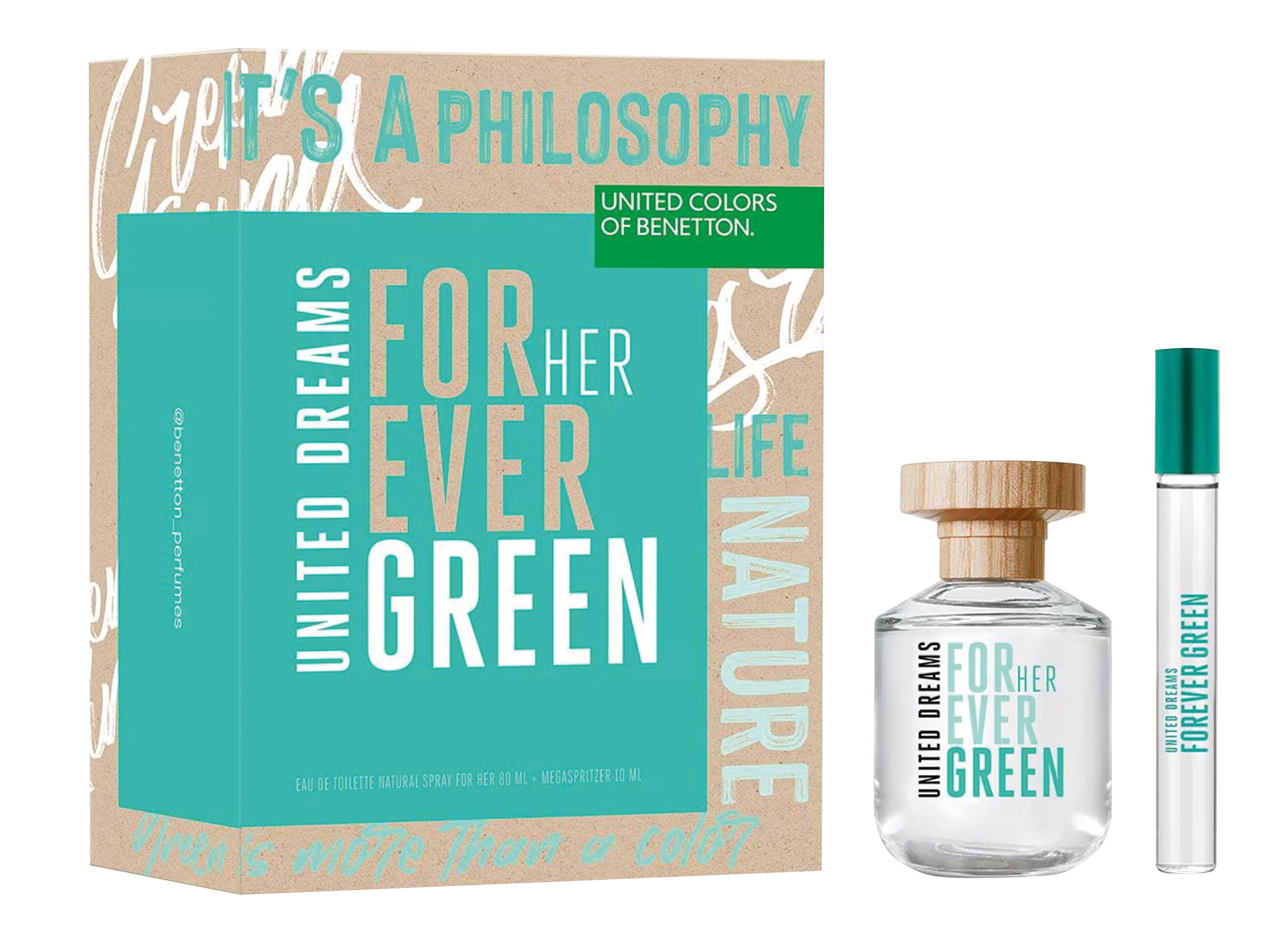BN1800796-1.jpg ESTUCHE BNT FOREVER GREEN FOR HER EDT 80ML+ EDT 10ML