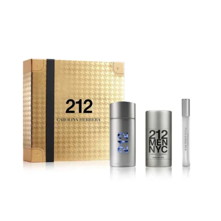 ESTUCHE CAROLINA HERRERA 212 MEN EDT 100ML + DEO 150ML + EDT 10ML