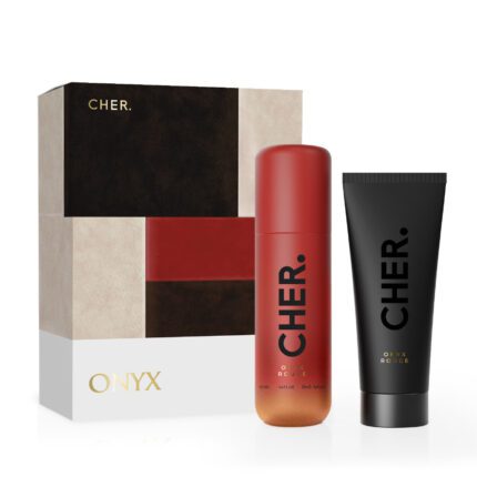 CHER ONYX ROUGE BODY SPLASH 135ML + BODY LOTION 100GR
