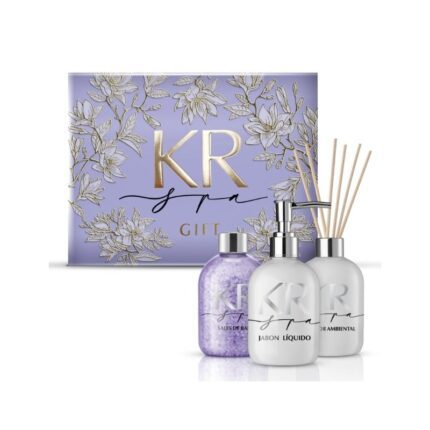 Trio KR Spa Gift Iris Flowers (jabon liquido-sales de ba?o-difusor)