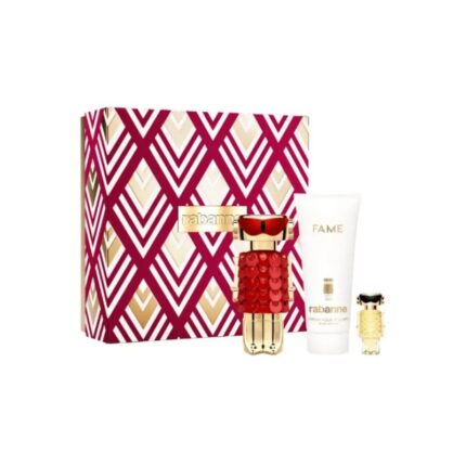 ESTUCHE P.RABANNE – FAME IN LOVE – EDP 80ML + BODY LOTION 100ML + MINI 5ML