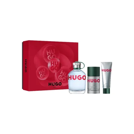 BOSS – ESTUCHE HUGO MAN EDT x 125ML + SHOWER GEL x 50ML + DEO x 75ML